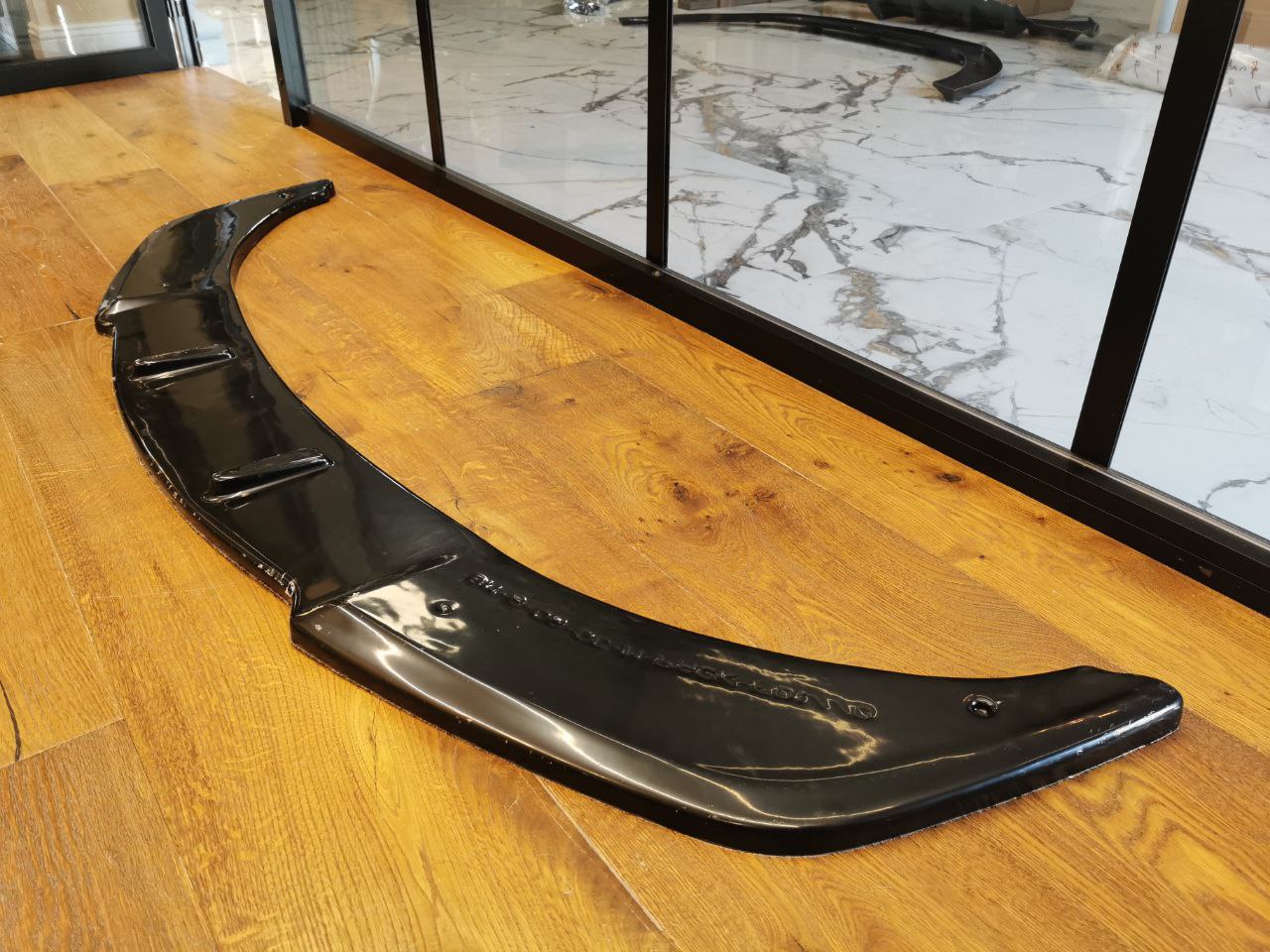SPLITTER ADATTO PER BMW SERIE 6 F06 2013-2015 MSPORT LOOK NERO LUCIDO