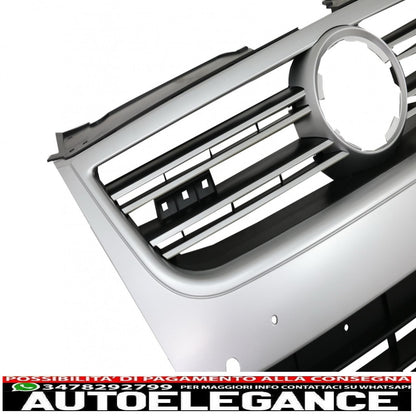 griglia anteriore adatta per vw passat 3c (2007-2010) aspetto alluminio argento