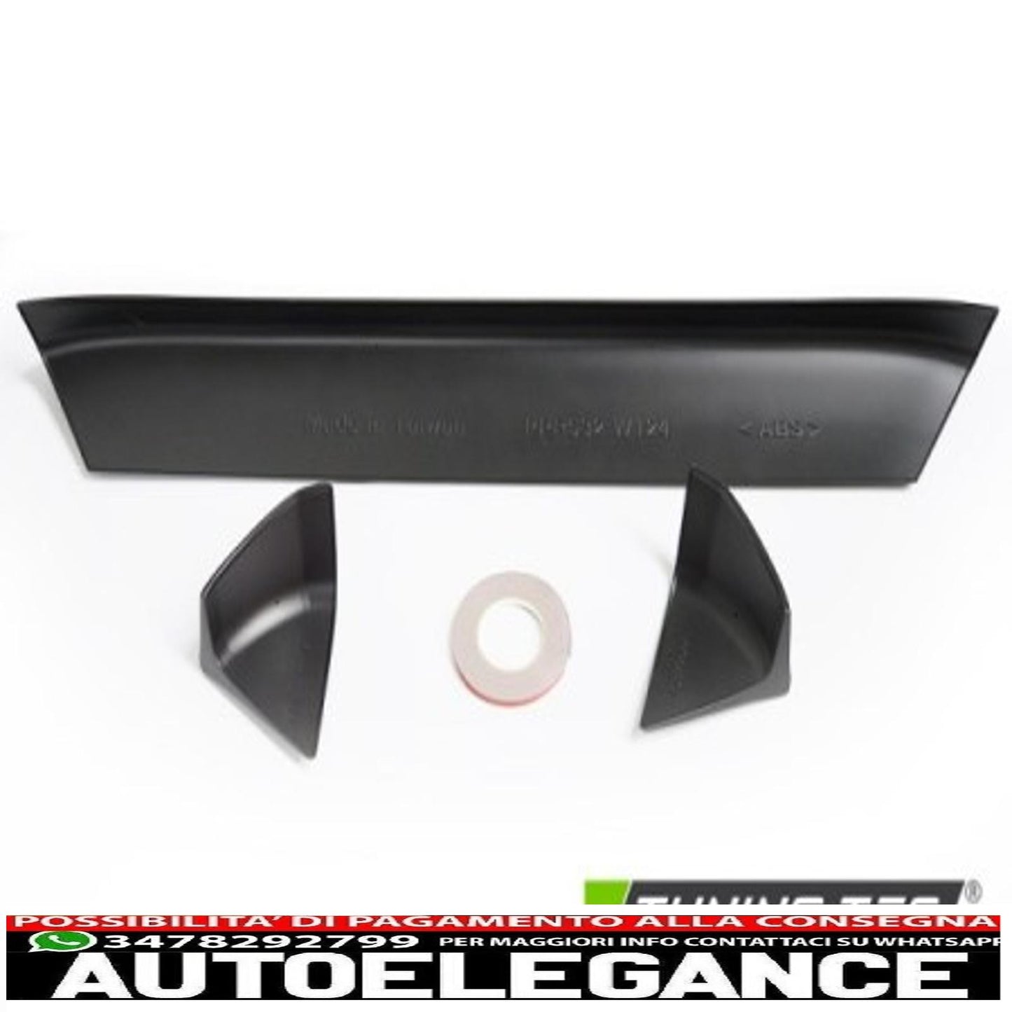 spoiler per bagagliaio stile sportivo per mercedes w124 2d/4d 85-93