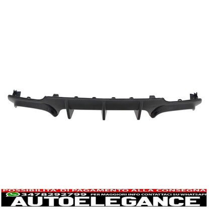 Diffusore d'aria per mantovana paraurti posteriore adatto per mercedes classe c w204 c204 amg sport line (2012-2014) design in carbonio