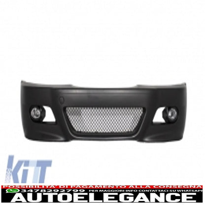 front bumper suitable for bmw 3 series e46 coupe/cabrio/sedat/station wagon (1998-2004) m3 design with front bumper splitter csl design carbon
