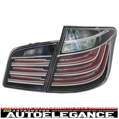 m performance led rear lights suitable for bmw 5 series f10 (2011-2017) black line design lci