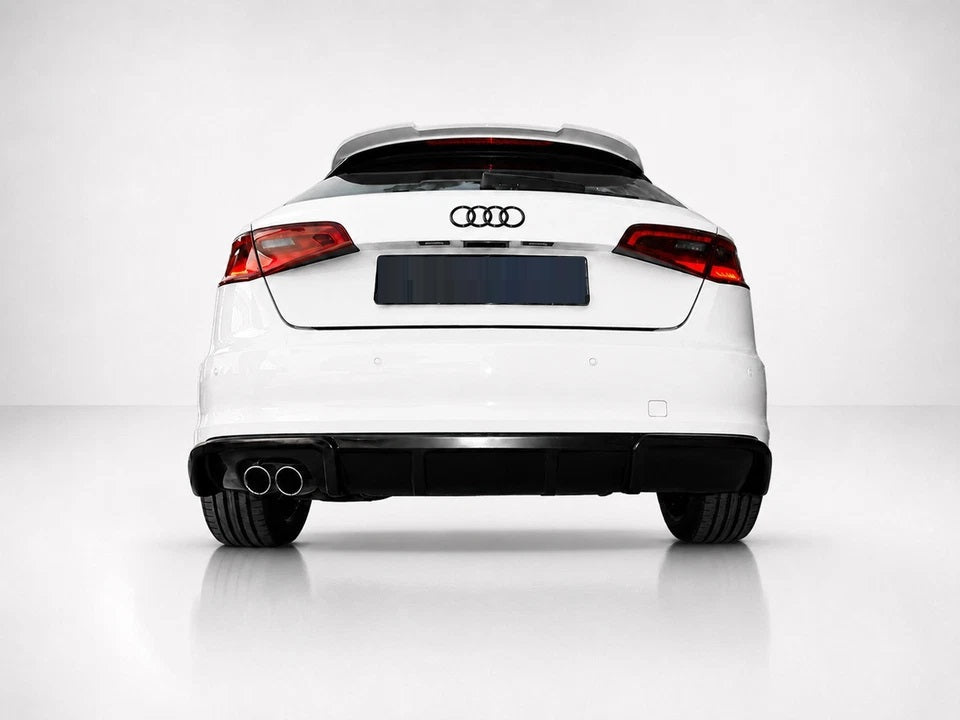 👉DIFFUSORE POSTERIORE AUDI A3 8V SPORTBACK 2012-2016 NERO LUCIDO👈