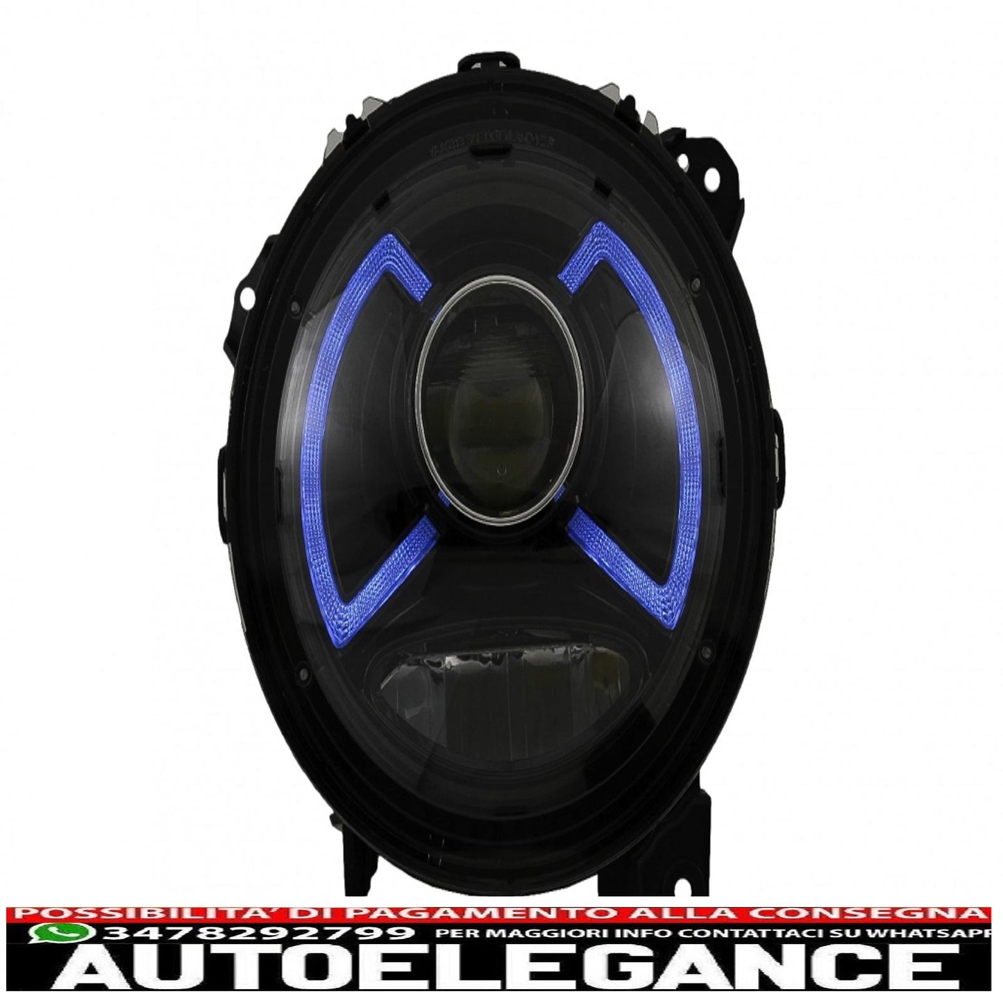 Full LED headlights suitable for Jeep Wrangler IV JL/JLU (2018-up) light bar. 
