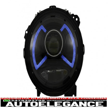 Full LED headlights suitable for Jeep Wrangler IV JL/JLU (2018-up) light bar. 