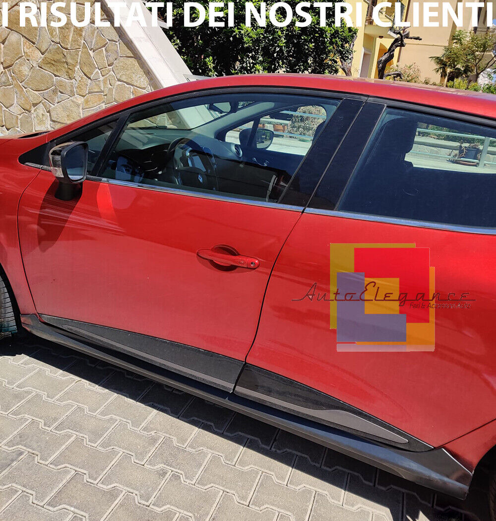 RENAULT CLIO 4 IV 2012+ 5 DOORS PAIR OF SIDE SKIRTS UNDER DOOR RS ABS -.