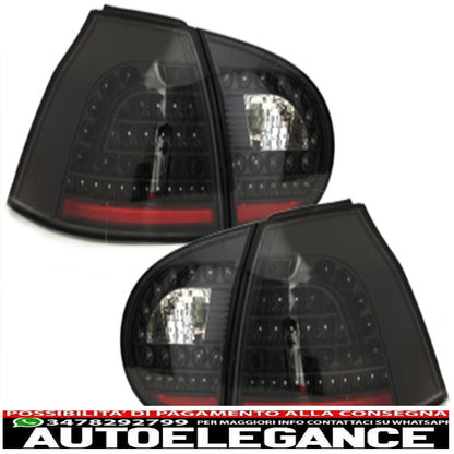 litec led rear lights suitable for vw golf v 5 03-09_black