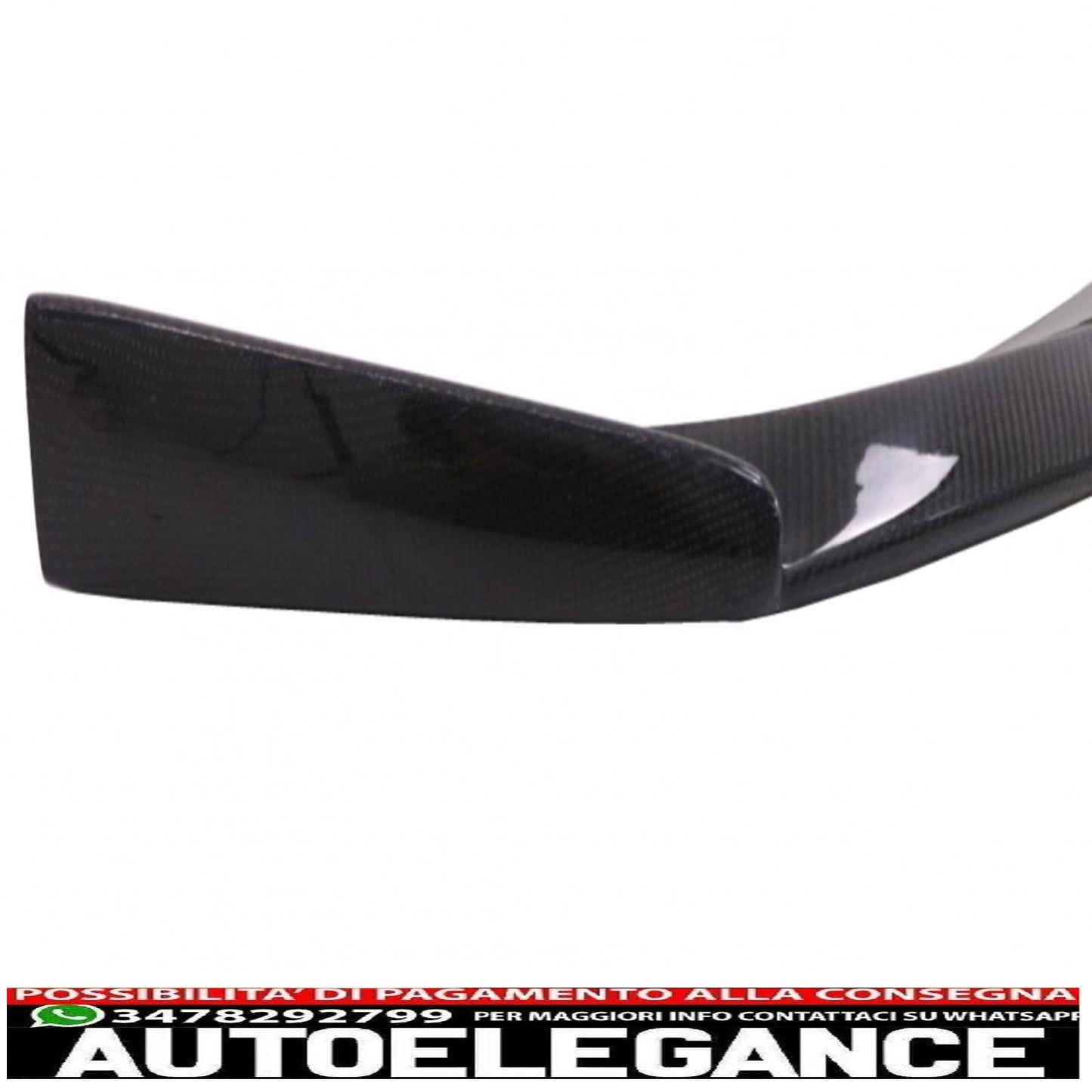 Front bumper additional spoiler lip suitable for audi a7 rs7 4g (2010-2018) real carbon