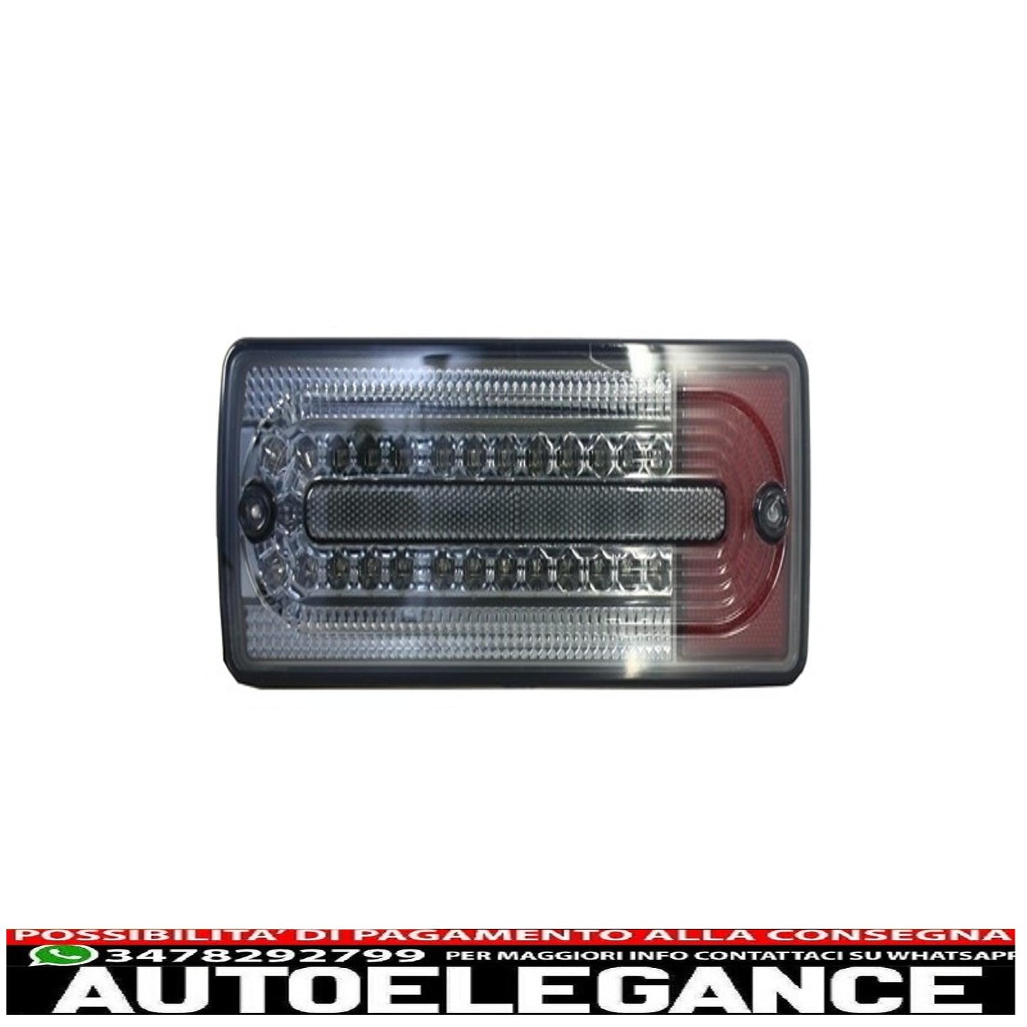led rear lights suitable for mercedes benz g class w463 (1989-2015) smoke/red