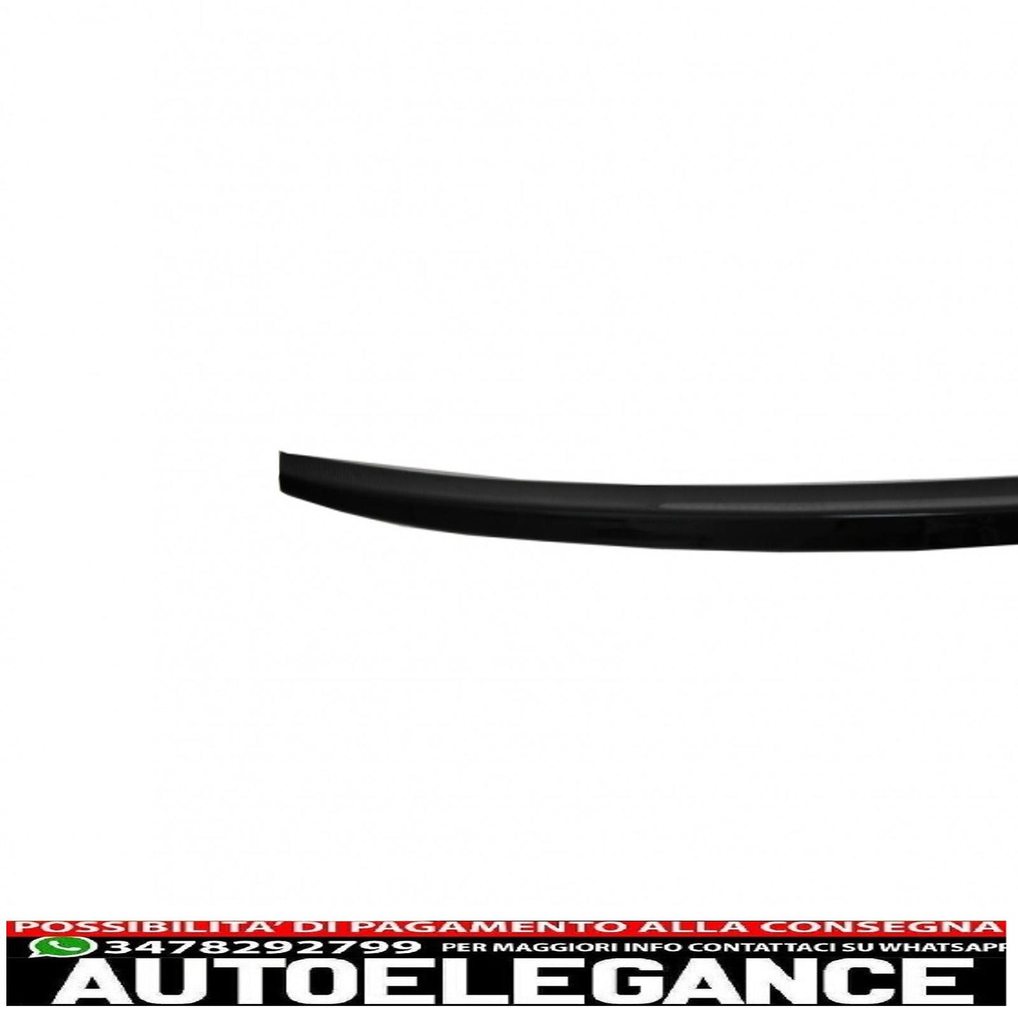 trunk spoiler suitable for audi a6 c7 4g 4 doors (2011-2018) piano black
