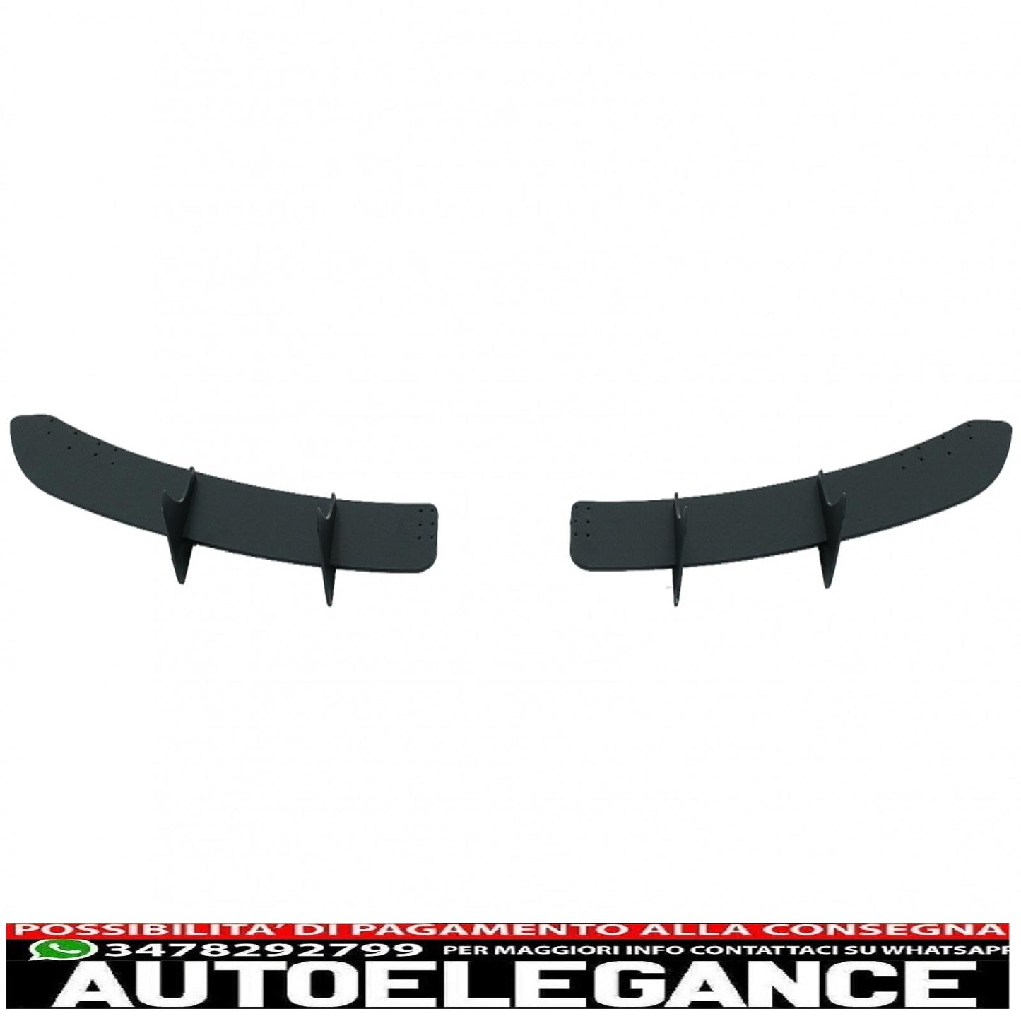 Splitter estensione paraurti posteriore per diffusore aria adatto a vw golf vi 6 r20 (2008-2013) nero