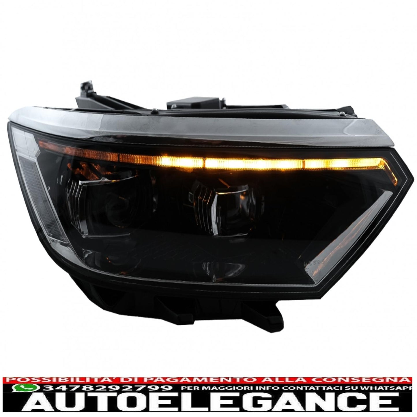 headlights suitable for vw passat b8 3g facelift (2016-2019) led look 2020 with sequential dynamic cornering lights 