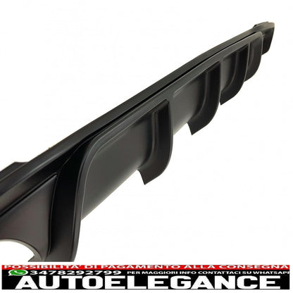 paraurti posteriore spoiler mantovana diffusore doppia uscita terminali di scarico adatti per bmw serie 3 f30 f31 (2011-2019) limousine touring m design