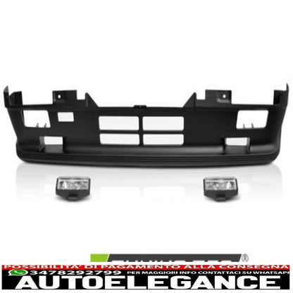 Sport Style Front Bumper + Fog Lamp For BMW E30 82-90 