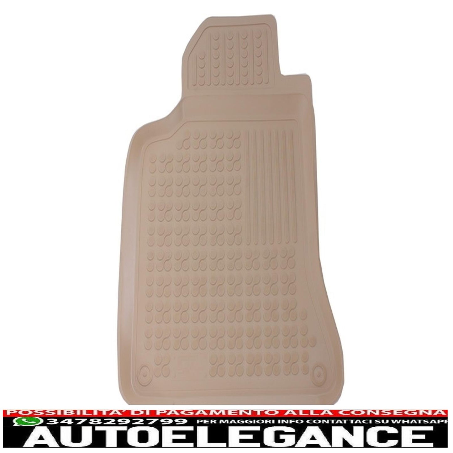 Beige rubber mat suitable for Mercedes A-Class W176 (2012-2018) Gla X156 (2013-)
