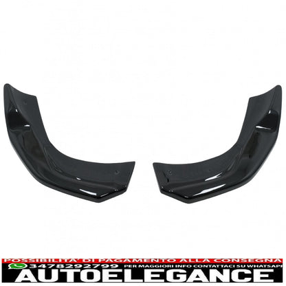 Alette splitter laterali per paraurti posteriore adatte per mercedes classe A W177 A35 A45 Hatchback (2018-up) Piano Black AUTOELEGANCERICAMBI