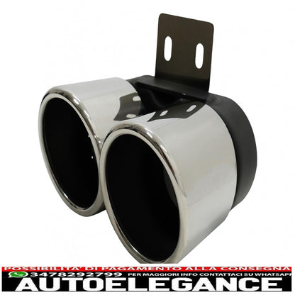 Exhaust muffler tips suitable for bmw 5 series f10 f11 (2011-2017) m5 lci chrome design