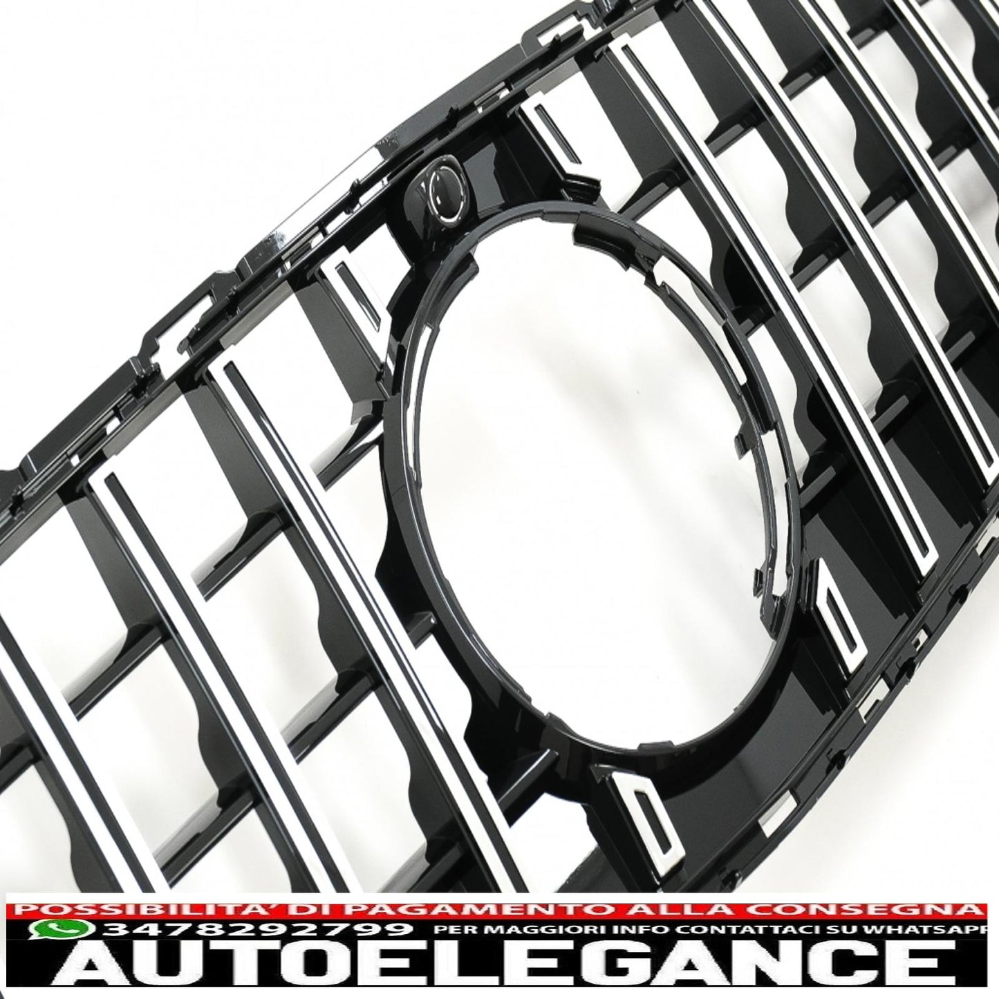 front grille suitable for mercedes c-class w206 sedan s206 t-modell (2021-up) gt-r panamericana design chrome
