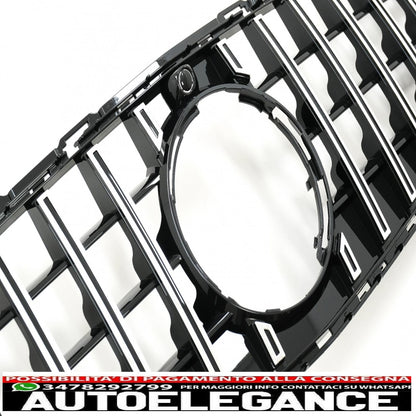 front grille suitable for mercedes c-class w206 sedan s206 t-modell (2021-up) gt-r panamericana design chrome