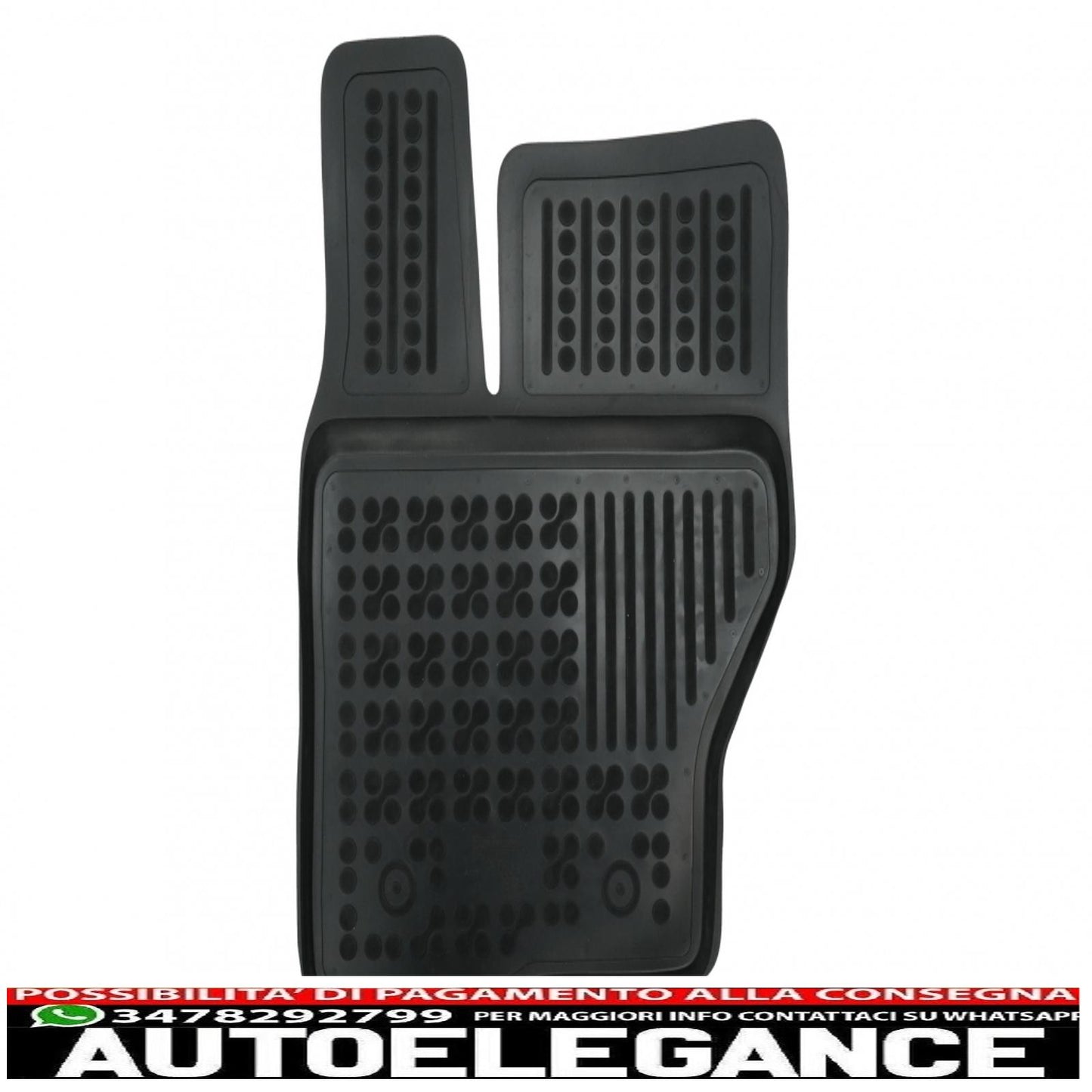 Black rubber mat suitable for Land Rover Discovery V L462 (2017-) Range Rover Sport II L494 (2013-2020)