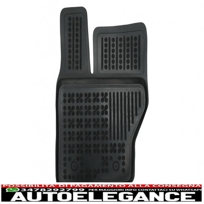 Black rubber mat suitable for Land Rover Discovery V L462 (2017-) Range Rover Sport II L494 (2013-2020)