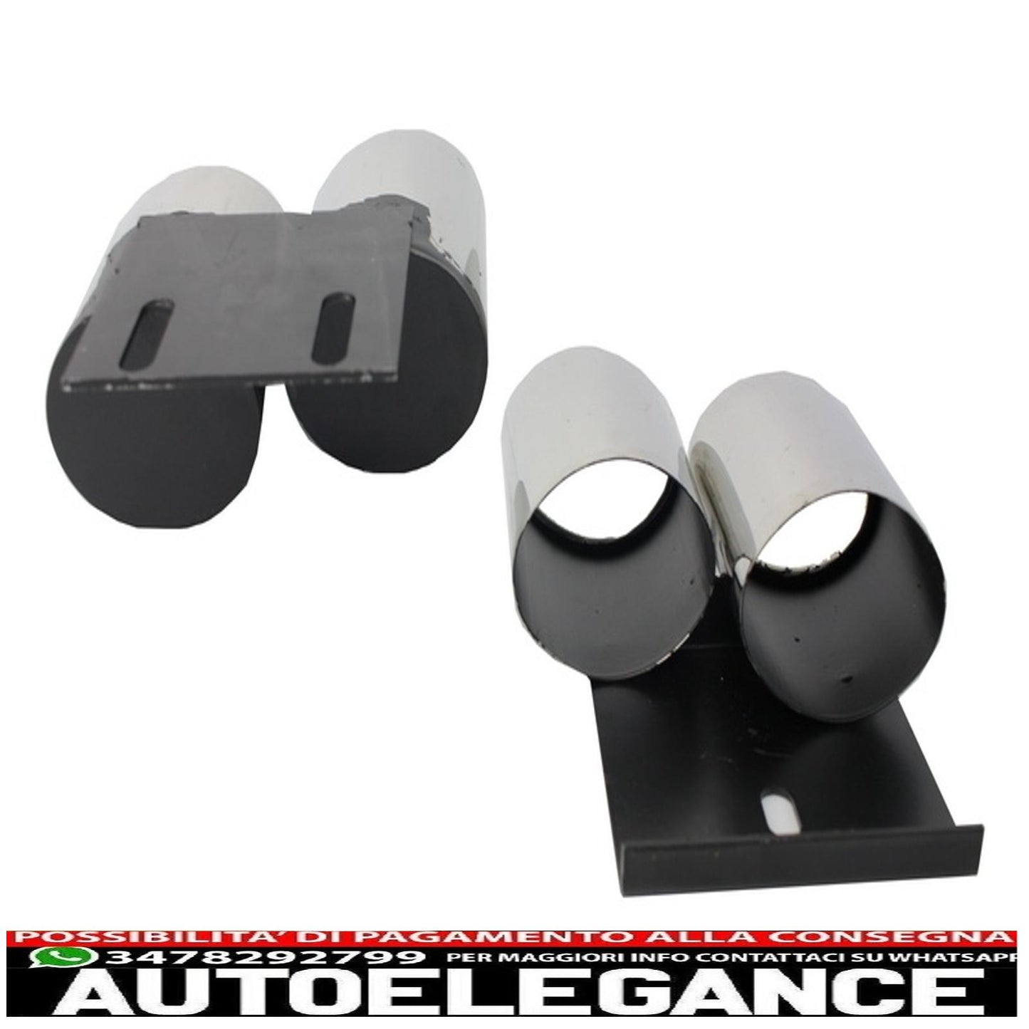 Exhaust tips exhaust tips suitable for audi a3 8v sedan sportback coupe (2012-2017) s3 quad design