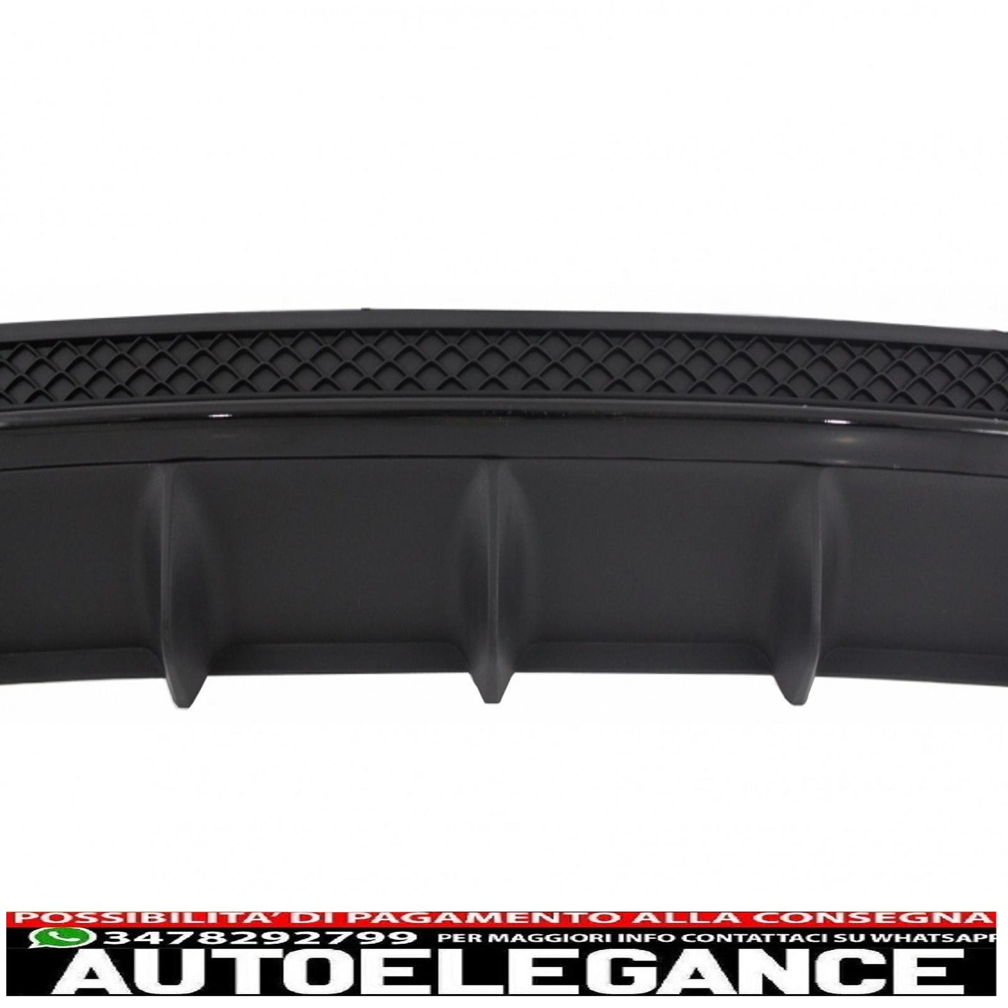 diffusore posteriore e terminali di scarico adatti per mercedes classe e w212 s212 amg sport line facelift (2013-2016) design nero e63