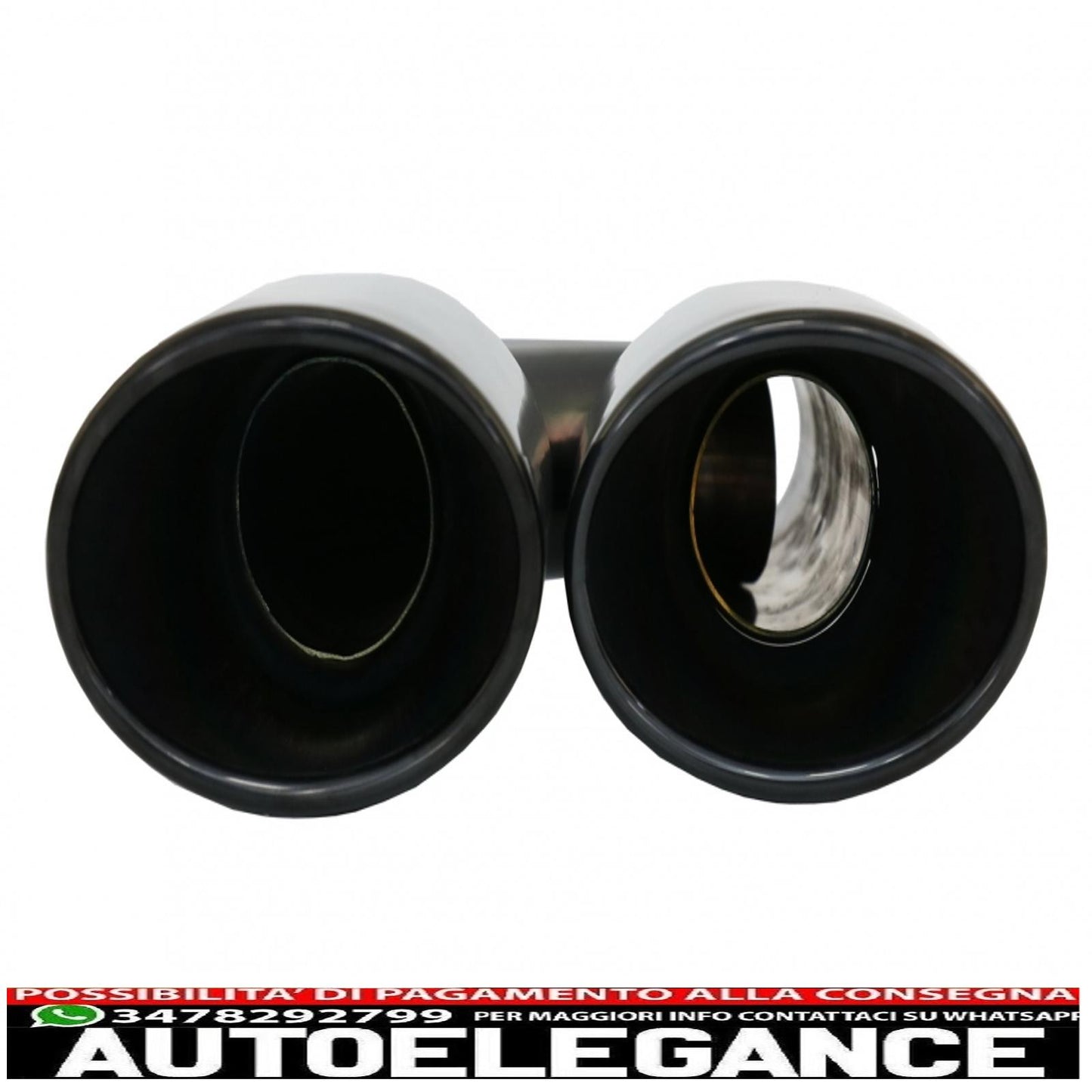 Black exhaust tips suitable for mercedes c class e class s class cls sl slk w204 w211 w221 w219 e63 c63 design