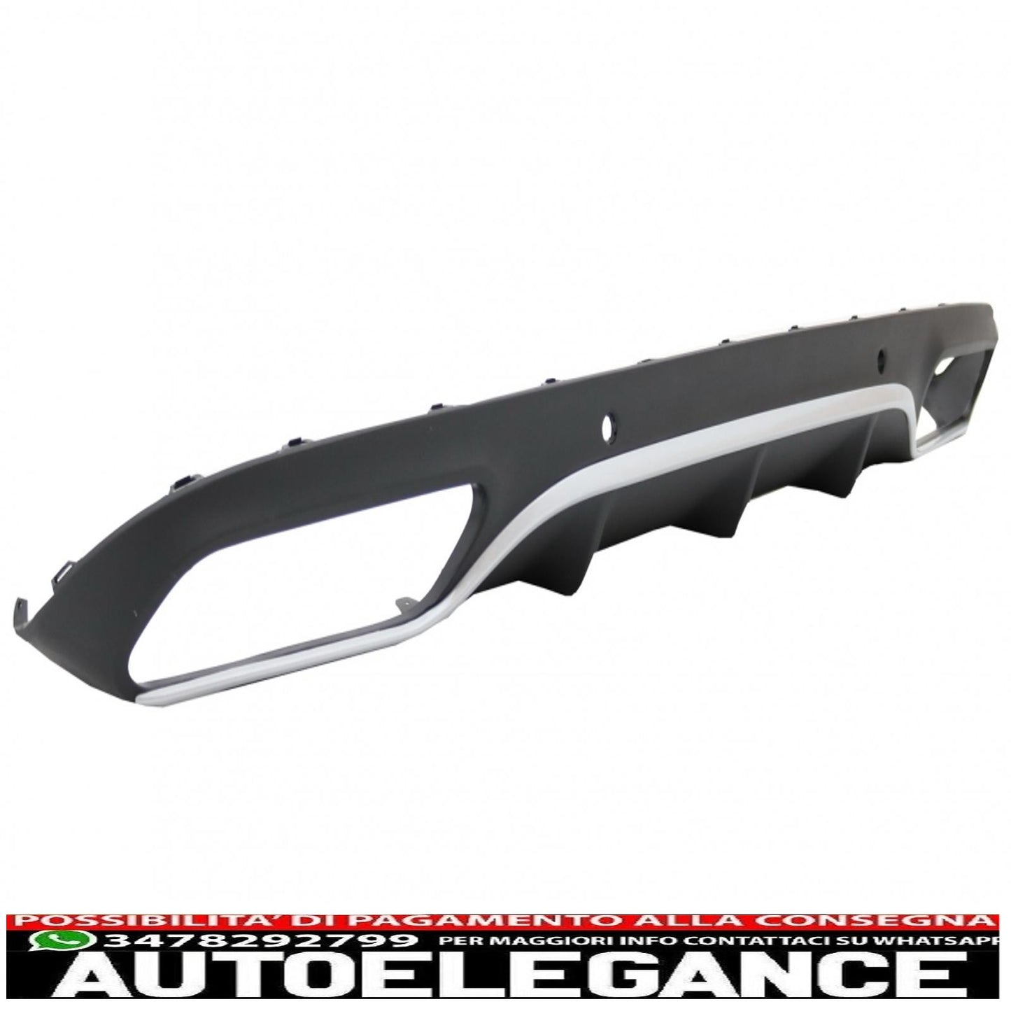 Rear bumper valance diffuser suitable for mercedes c class c205 a205 coupe cabriolet (2014-2019) design c63