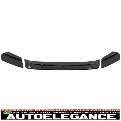 Front bumper spoiler lip suitable for bmw x3m g01 x4m g02 (2018-2020) m sport carbon look 