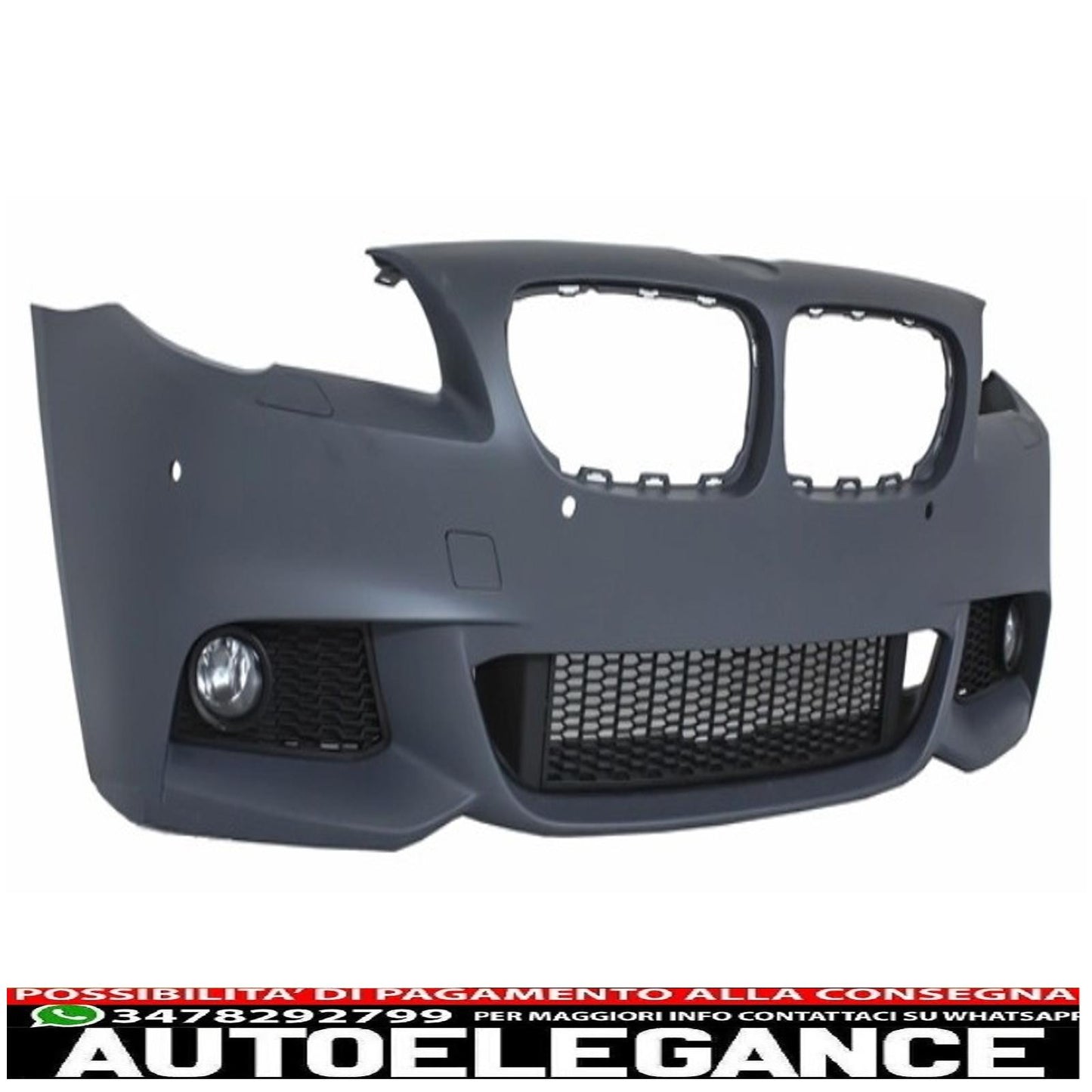 paraurti anteriore adatto per bmw serie 5 f10 f11 (2011-2014) con labbro di estensione design m-performance