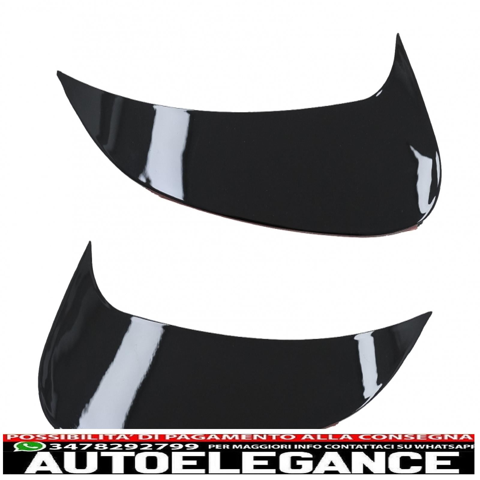 Alette laterali paraurti posteriore adatte per mercedes classe c w206 sport line (2021-up) pianoforte nero AUTOELEGANCERICAMBI