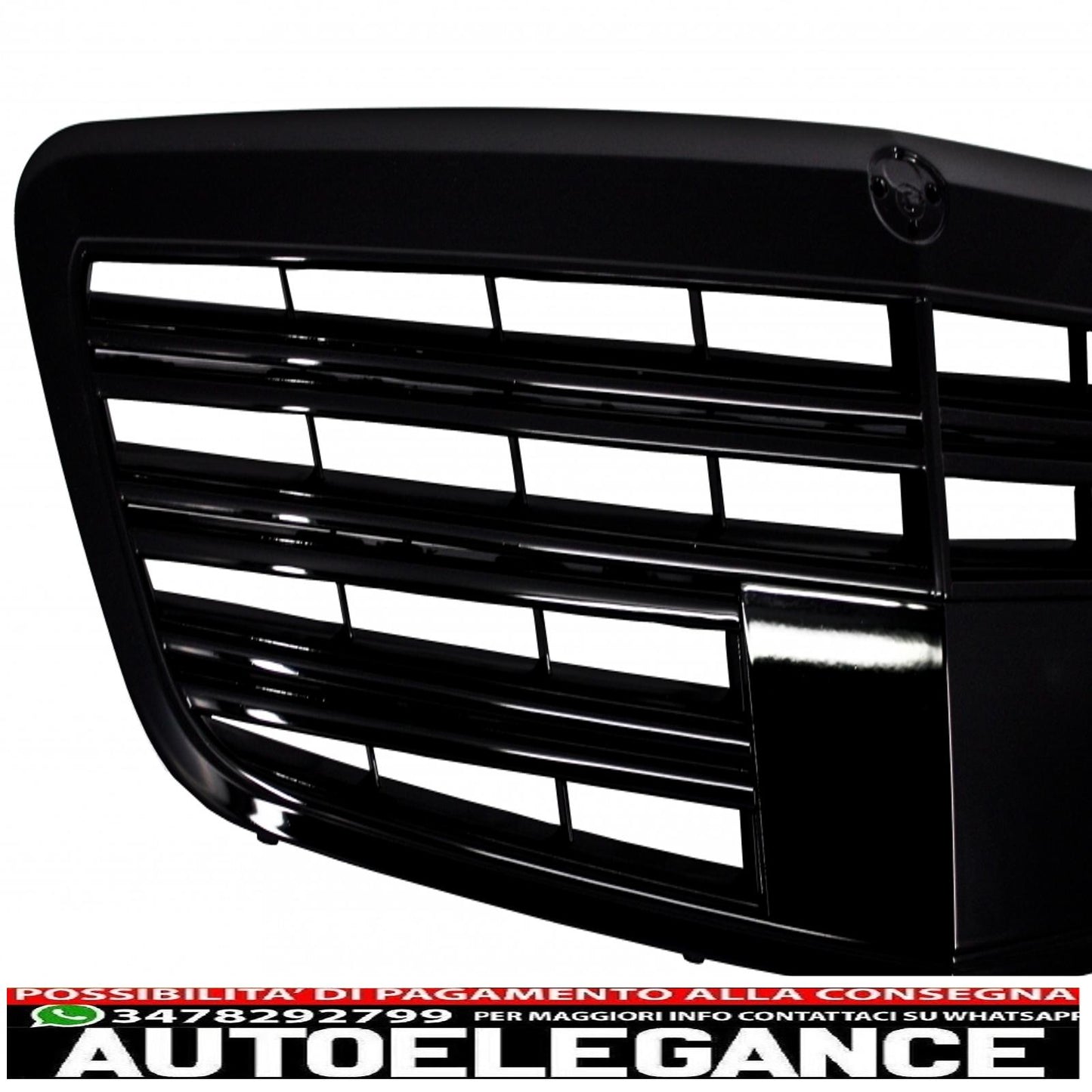 griglia anteriore adatta per mercedes classe s w221 facelift (2010-2013) s63 s65 design pianoforte nero