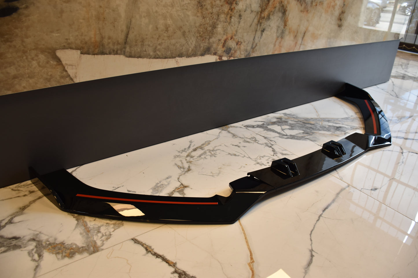 SPLITTER ADATTO PER AUDI A6 4G C7 2015-2018 RS6 (AFTER) LOOK NERO LUCIDO