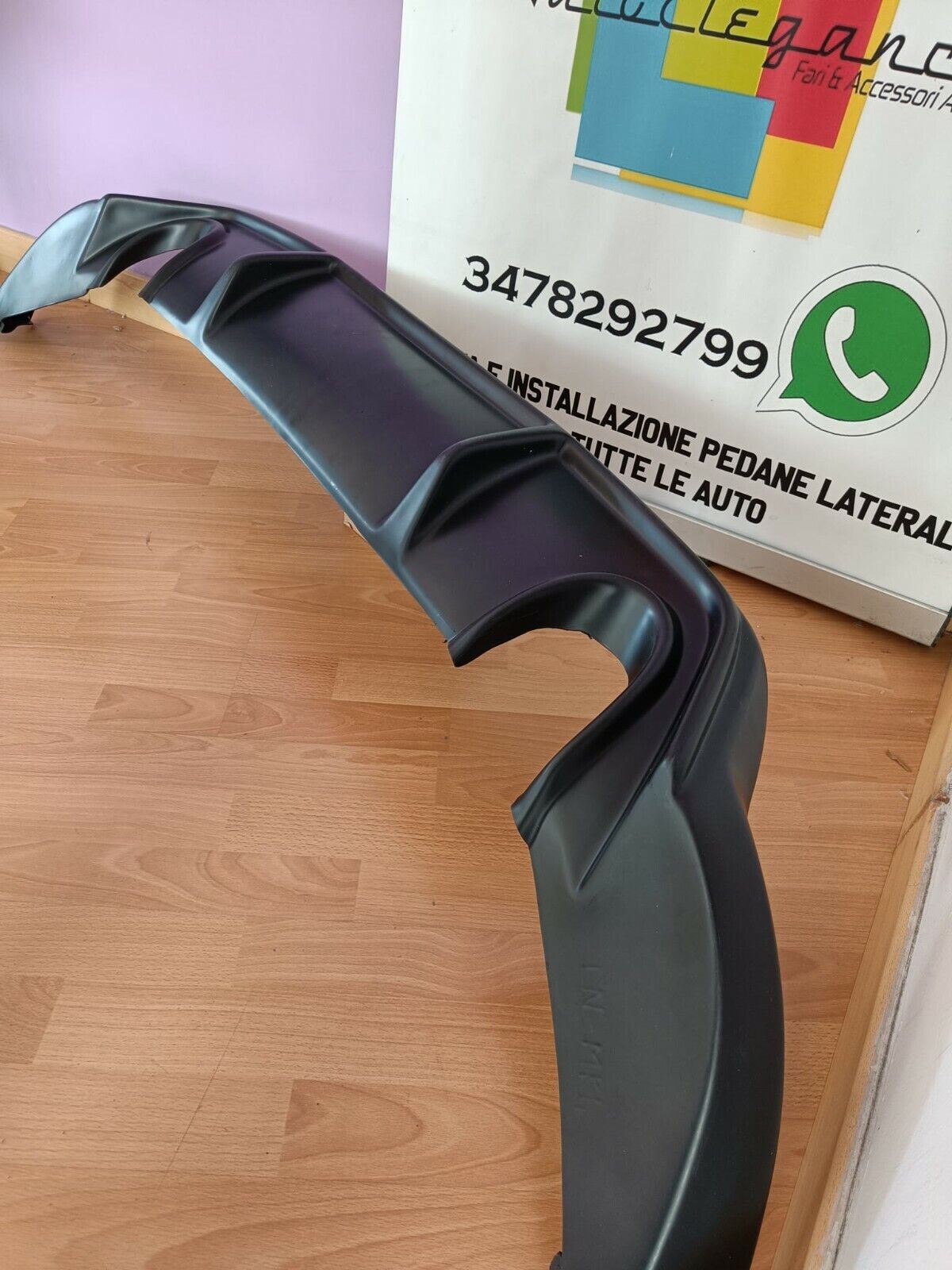 SPOILER DIFFUSER SEAT LEON KL 2019+ UNDER BUMPER ABS SPORTY LOOK FR 1+1 03
