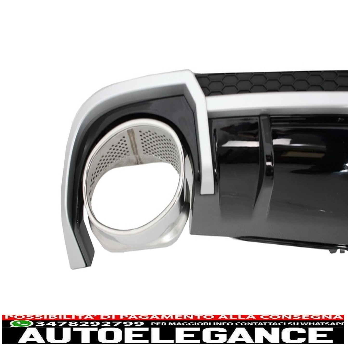 Punte di scarico del diffusore della mantovana del paraurti posteriore adatte per audi a4 b9 8w (2016-2018) berlina avant rs4 design