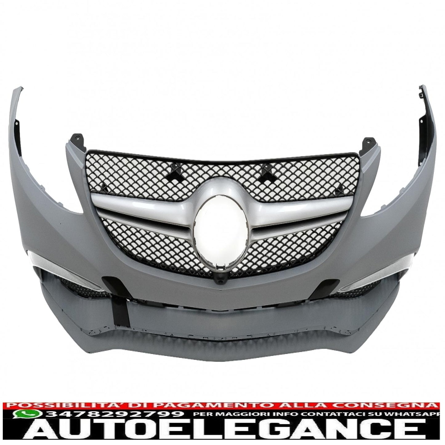 body kit suitable for mercedes gle coupe c292 sport line (2015-2019) with black exhaust tips