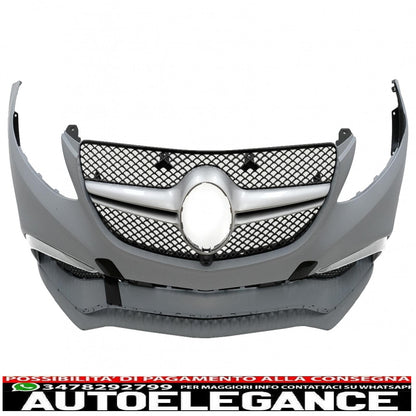 body kit suitable for mercedes gle coupe c292 sport line (2015-2019) with black exhaust tips