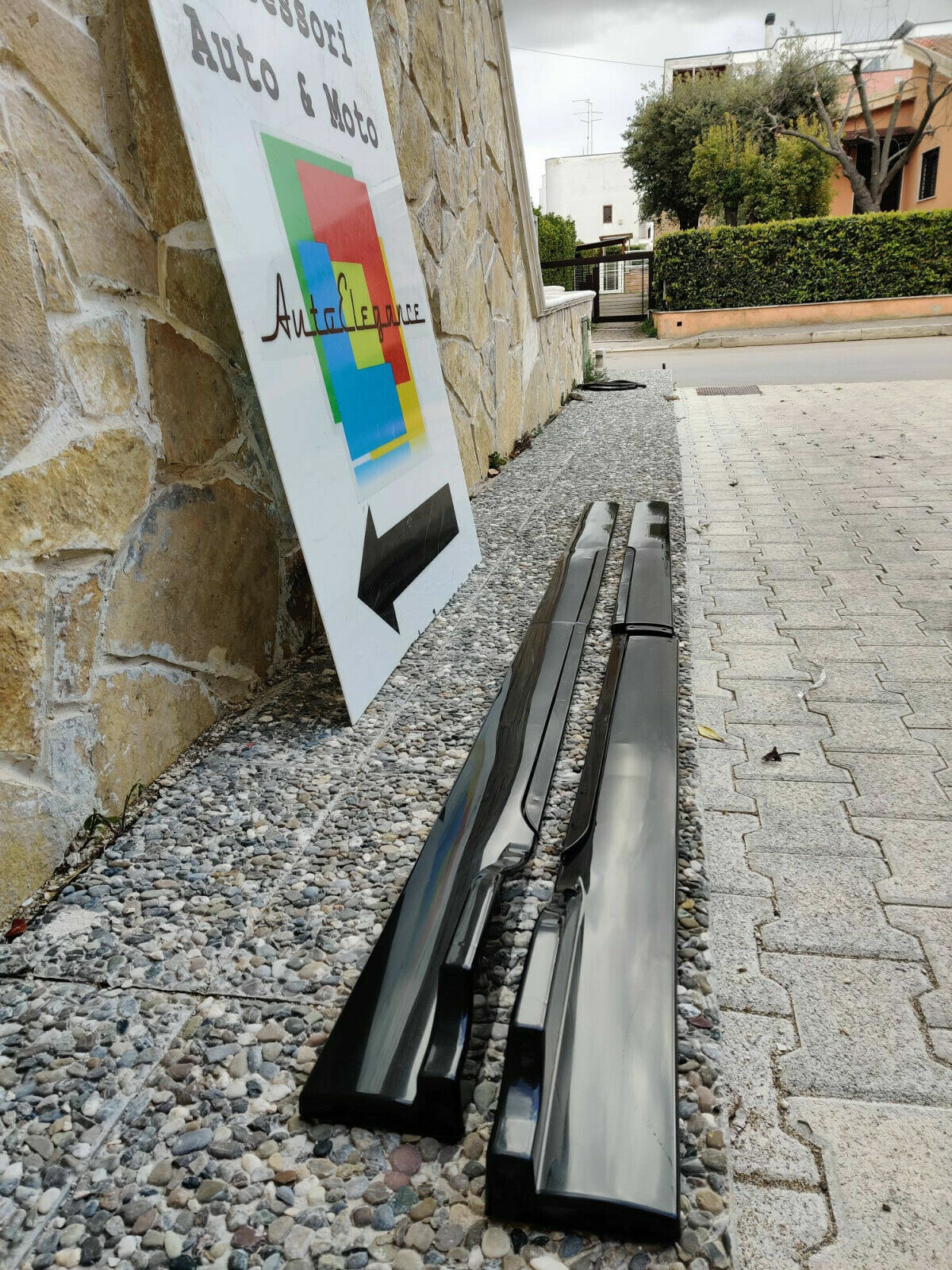 LAME BMW SERIE 6 E63 E64 SPLITTER SOTTO MINIGONNE LATERALI ABS NERO LUCIDO