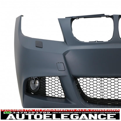 front bumper suitable for bmw 3 series e90 sedan e91 touring lci (2008-2011) m-technik design 