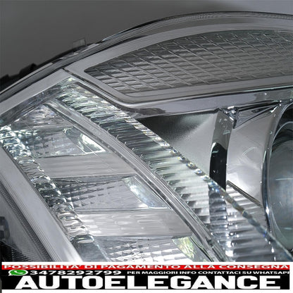 led headlights suitable for mercedes s class w221 (2005-2009) restyling look with sequential dynamic cornering lights