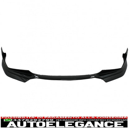 Labbro spoiler paraurti anteriore adatto per BMW serie 3 G20 berlina G21 Touring (2018-up) con estensione minigonne laterali M Sport Piano Black