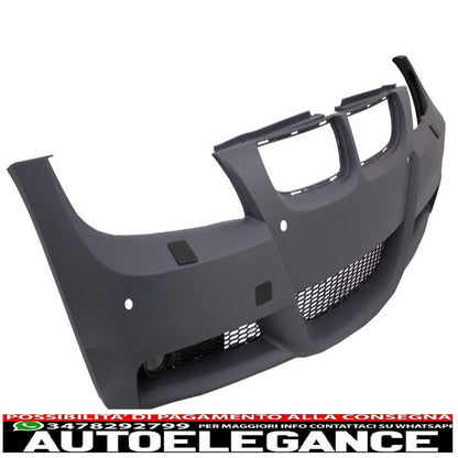 complete body kit suitable for bmw 3 series e90 (2005-2008) m-technik m-performance design with black angel eye headlights