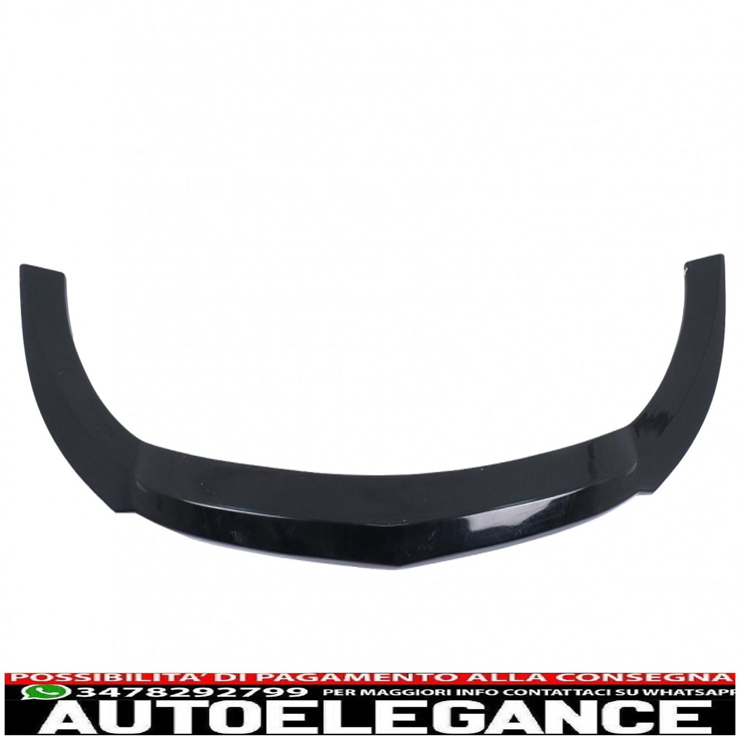 Front bumper lip extension suitable for mercedes v class w447 (2014 onwards) only for standard edition piano black 