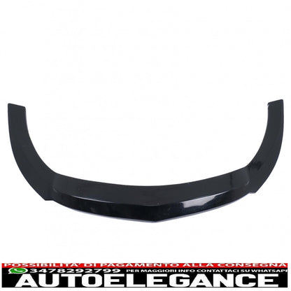 Front bumper lip extension suitable for mercedes v class w447 (2014 onwards) only for standard edition piano black 