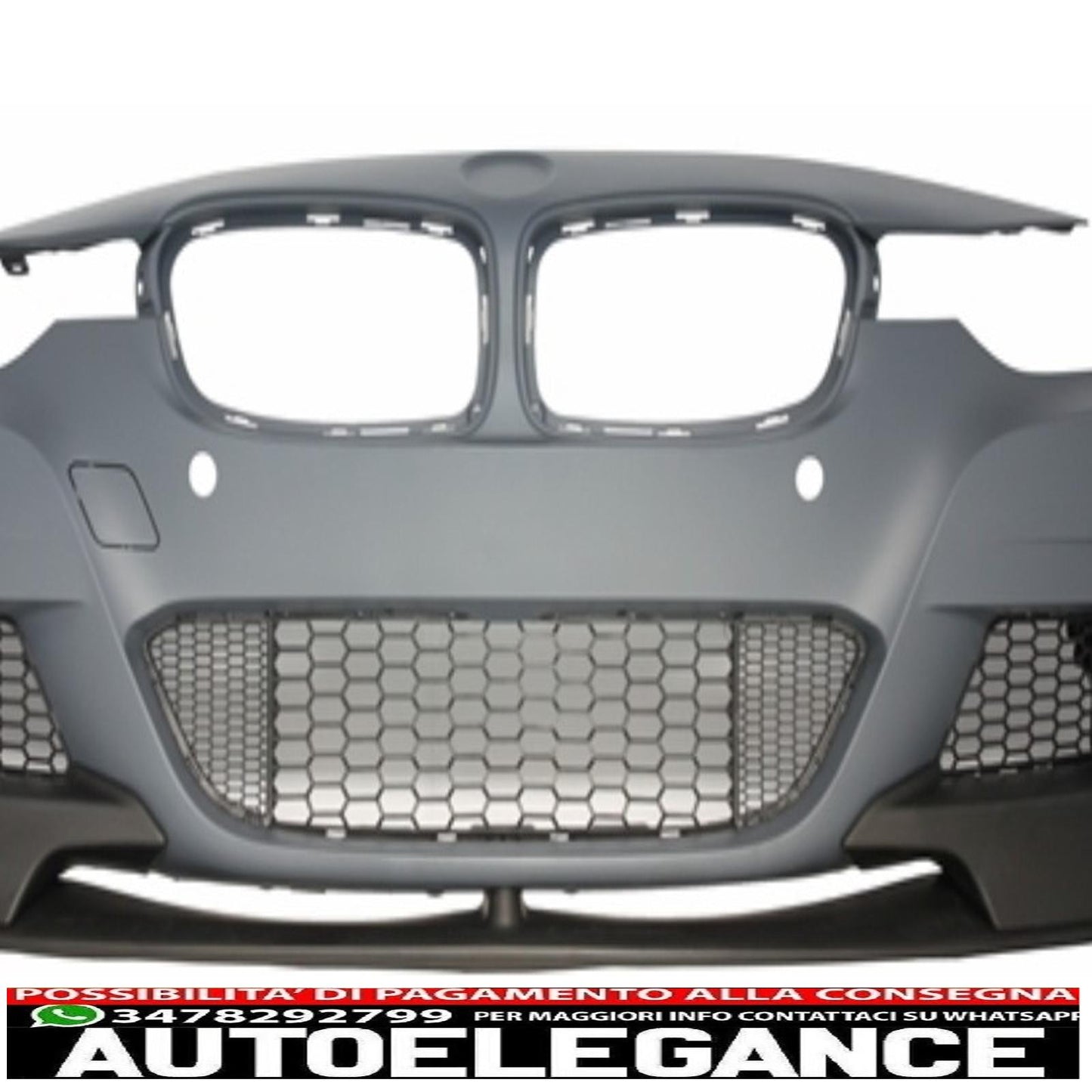 Complete body kit with exhaust tips suitable for bmw 3 series f30 (2011-2019) m-performance design