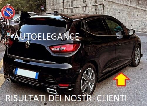 MINIGONNE LATERALI  RENAULT CLIO 4 IV 2012+ NERO LUCIDO 0476