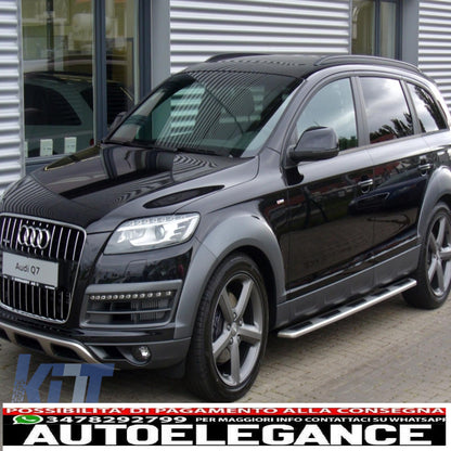 parafanghi passaruota adatti per audi q7 4l (2010-2015) restyling pacchetto fuoristrada - strisce laterali