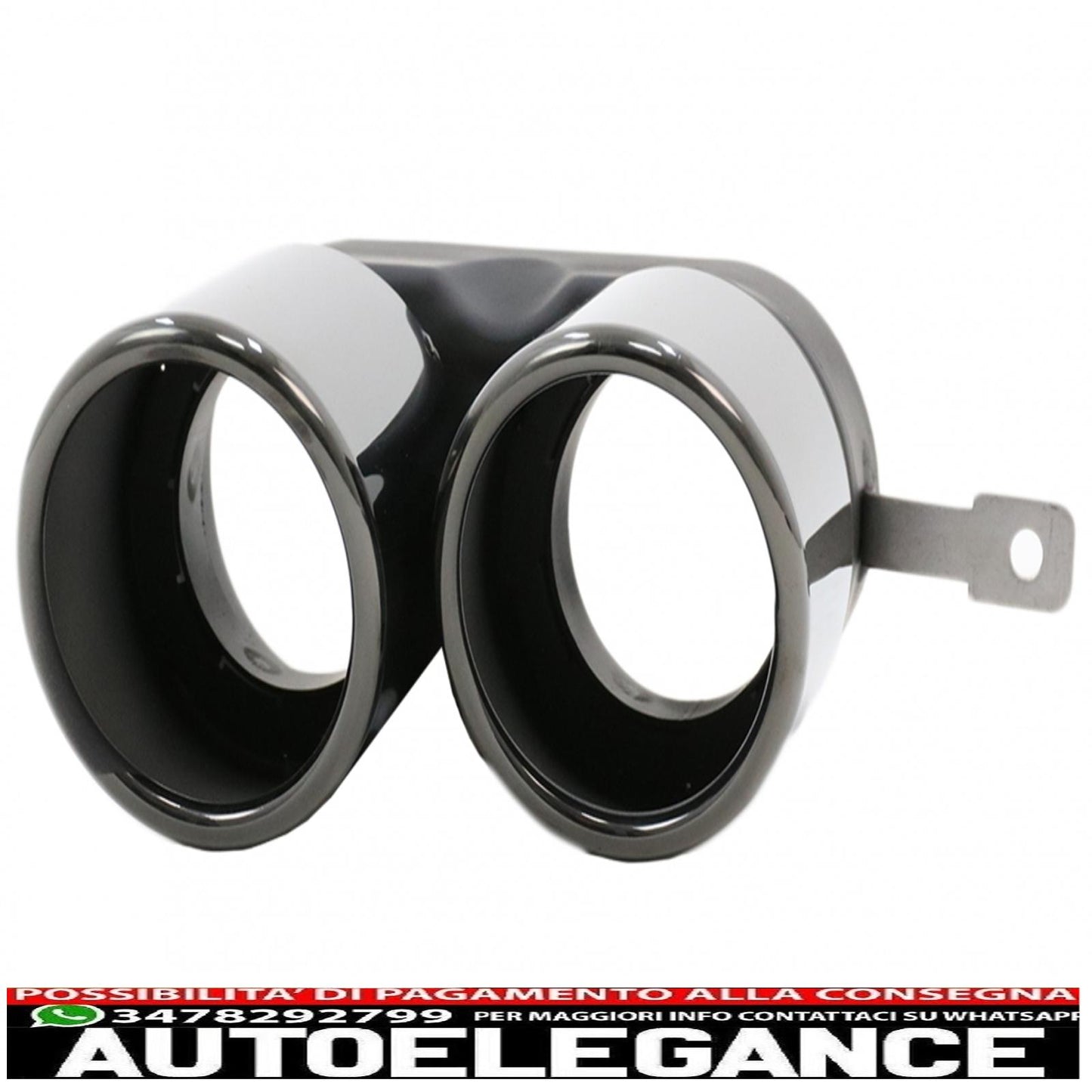 exhaust muffler tips suitable for bmw 3 series g20 g28 m-sport (2019-up) titanium black 