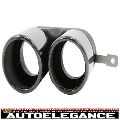 exhaust muffler tips suitable for bmw 3 series g20 g28 m-sport (2019-up) titanium black 